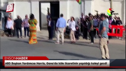 ABD Başkan Yardımcısı Harris, Gana'da köle ticaretinin yapıldığı kaleyi gezdi