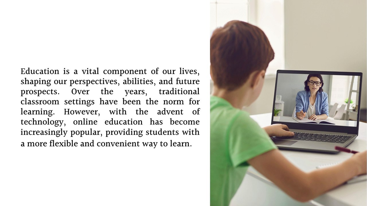 Learning Online How Virtual Classes Are Transforming Education