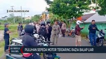 Puluhan Sepeda Motor Terjaring Razia Balap Liar
