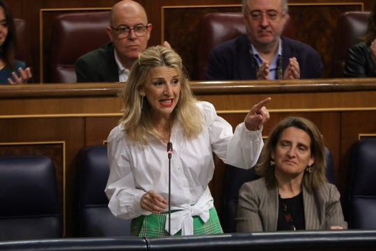 Yolanda Díaz desmonta con 'un dato' las teorías apocalípticas de Vox sobre el empleo