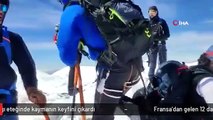 Fransa'dan gelen 12 dağcı Süphan Dağı eteğinde kaymanın keyfini çıkardı