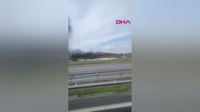 SİLİVRİ'DE TIR DORSESİ ALEV ALEV YANDI - yeniden -