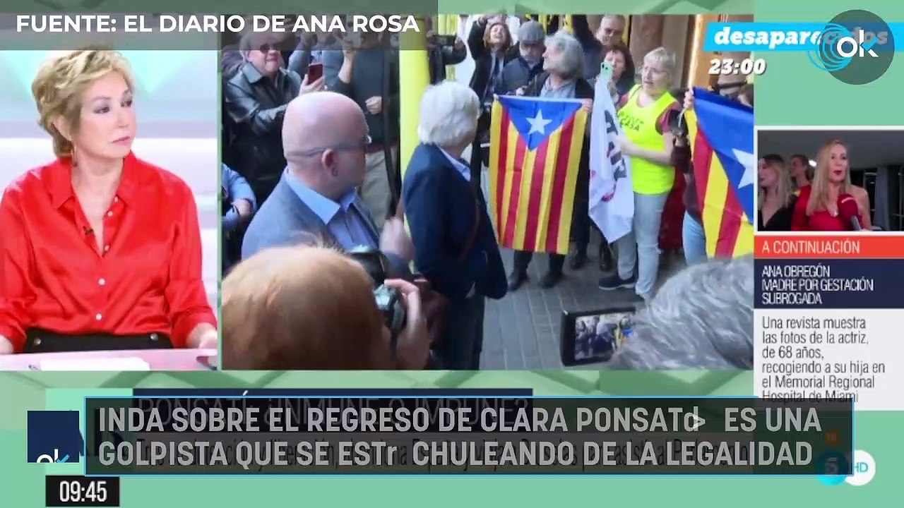 Inda sobre el regreso de Clara Ponsatí: "Es una golpista que se está chuleando de la legalidad"