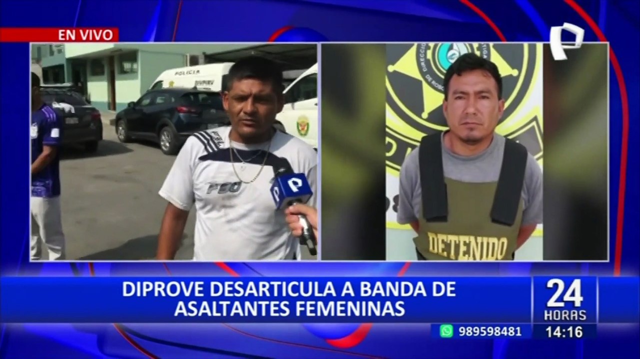 Diprove desarticula banda de asaltantes femeninas que eran el terror de los taxistas