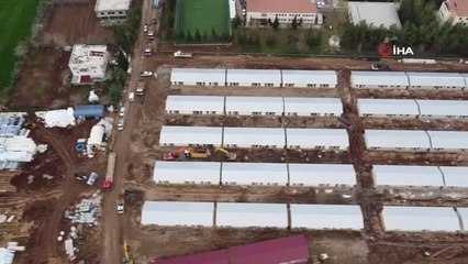 Adıyaman'da yapımı devam eden geçici konutların ilk etabı bir hafta içerisinde depremzedelere teslim edilecek