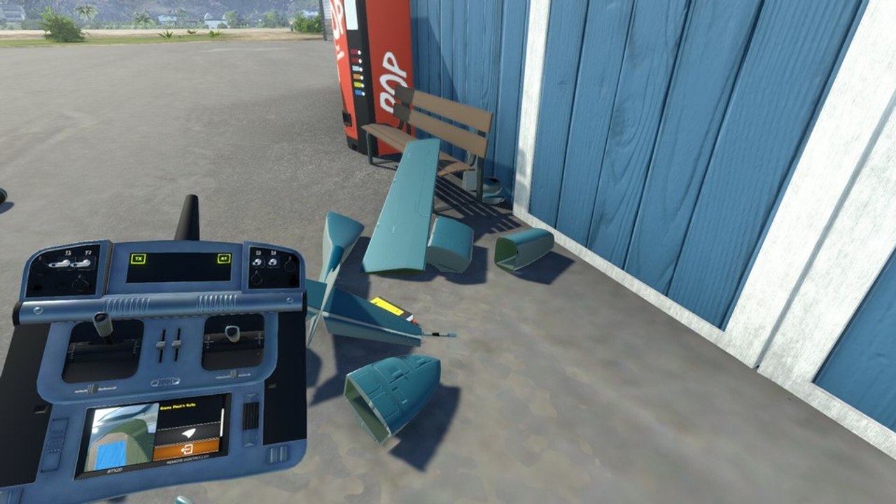 Offene welt lädt zum erkunden mit frei baubaren modell- flug, fahr, oder schwimmfahrzeugen