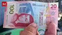 Inusual billete de 120 pesos se vuelve viral en redes sociales