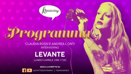 Download Video: Levante: ”Leggera come una piuma con mia figlia in grembo”, diretta con Claudia Rossi e Andrea Conti