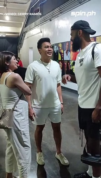 Scottie Thompson and pregnant wife Jinky wear terno outfits for Wednesday game day