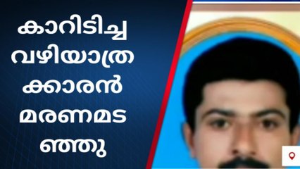 നിയന്ത്രണം വിട്ട കാറിടിച്ച് വഴിയാത്രക്കാരൻ മരണമടഞ്ഞു