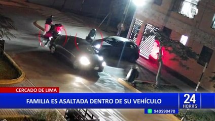 Cercado de Lima: encañonan a pareja y le roban todas sus pertenencias