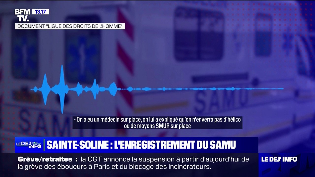 Sainte-Soline: un opérateur du Samu dit avoir r...