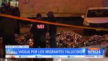 Vigilia en Ciudad Juárez  por los migrantes fallecidos