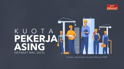 [INFOGRAFIK] Kuota pekerja asing (setakat Mac 2023)