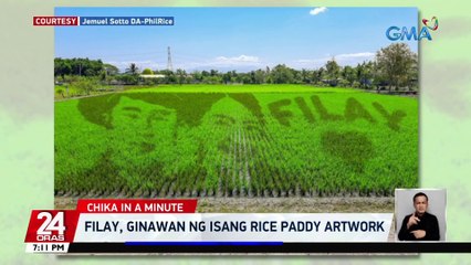 FiLay, ginawan ng isang rice paddy artwork | 24 Oras