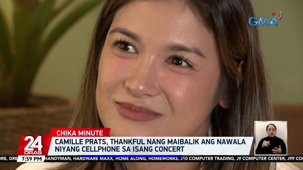 Camille Prats, thankful nang maibalik ang nawala niyang cellphone sa isang concert | 24 Oras