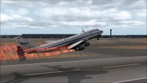 Airplane Lands so hard after all engines failed