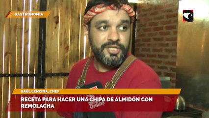 Receta para hacer una chipa de almidón con remolacha