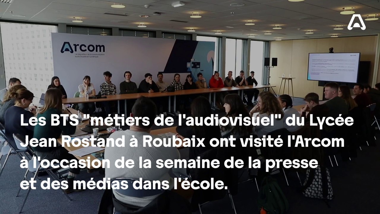 Education aux médias : l'Arcom teste les connaissances des étudiants du BTS audiovisuel de Roubaix