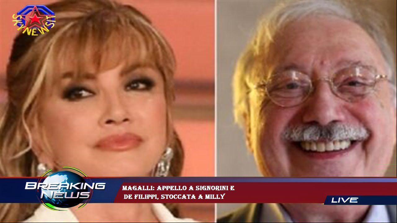Magalli: appello a Signorini e  De Filippi, stoccata a Milly