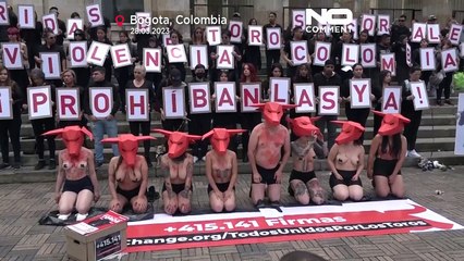 NoCom : manifestation anti-corrida à Bogota