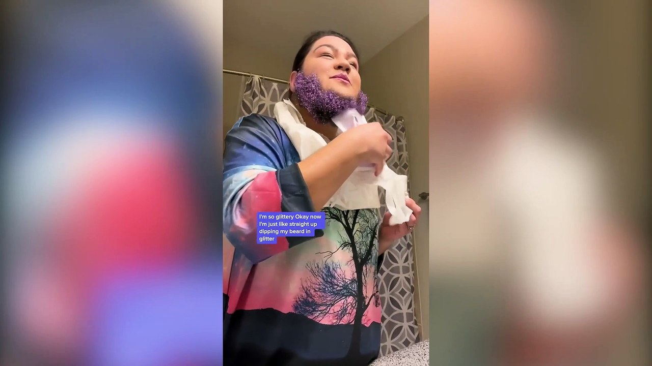 Woman who shaved her face every day for 16 years has finally ditched the razor and embraced her beard