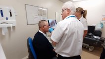 Jordan Henderson's dad Brian visits Sunderland Royal for unveiling of new nose endoscopy kit