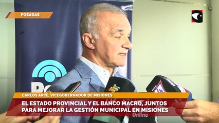 El estado provincial y el Banco Macro, juntos para mejorar la gestión municipal en Misiones
