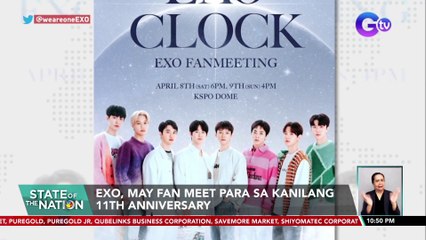 EXO, may fanmeet para sa kanilang 11th anniversary | SONA