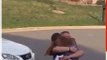 Proud Dad Runs to Hug Daughter After Learning She Got Into College