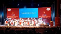सैन्य आर्मी बैंड की प्रस्तुति,  देशभक्ति गीतों के साथ फिल्मों गीतों की धुन सुनाई