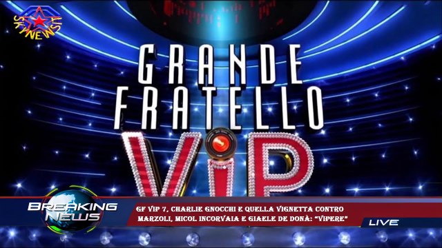Gf Vip 7, Charlie Gnocchi e quella vignetta contro Marzoli, Micol Incorvaia e Giaele De Donà: “Vipe