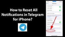 How to Reset All Notifications in Telegram for iPhone?