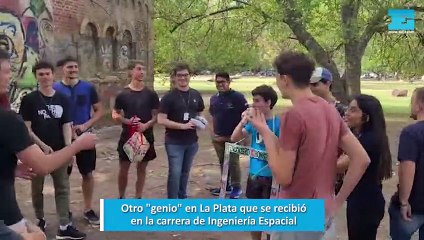Otro "genio" en La Plata que se recibió en la carrera de Ingeniería Espacial