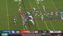 Richardson Misses Outside on Stop Route