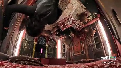 رامز جلال يضرب إيمان العاصي على وجهها بقالب كيك