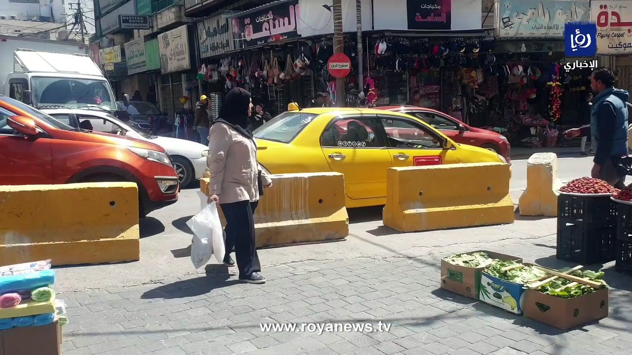 إغلاق مدخل في حسبة المفرق في مدينة إربد