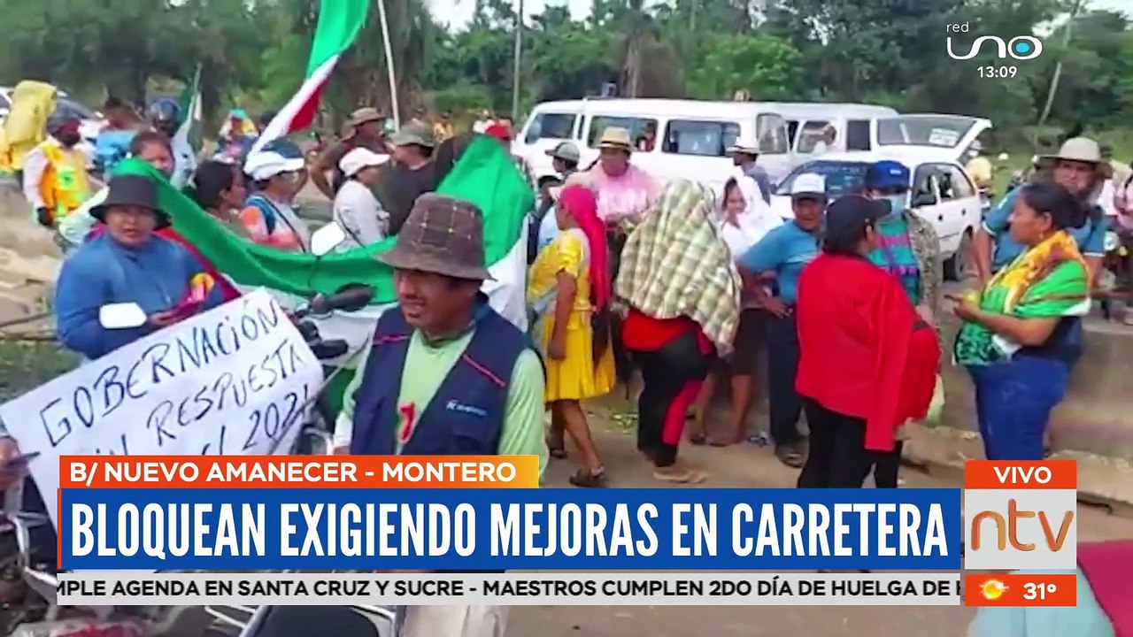 El municipio de Montero tomó las carreteras com...