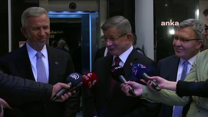 Ahmet Davutoğlu, Mansur Yavaş'ı ziyaret etti