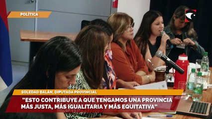 Soledad Balán valoró el entusiasmo y cada una de las propuestas que se presentan en el Parlamento de la Mujer