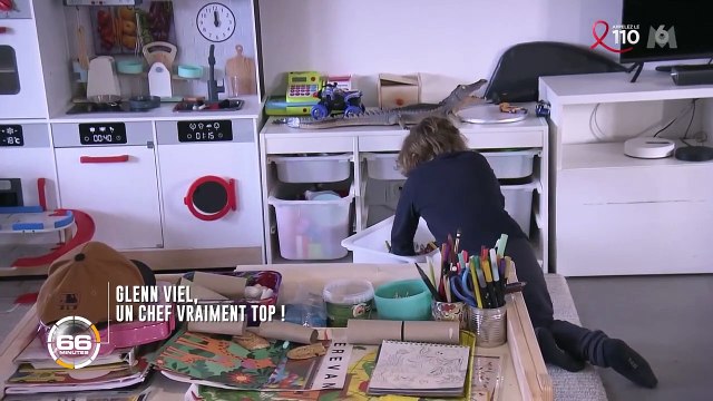 Glenn Viel avec sa femme Erika lors d'un portrait qui était consacré au chef dans 66 Minutes , M6