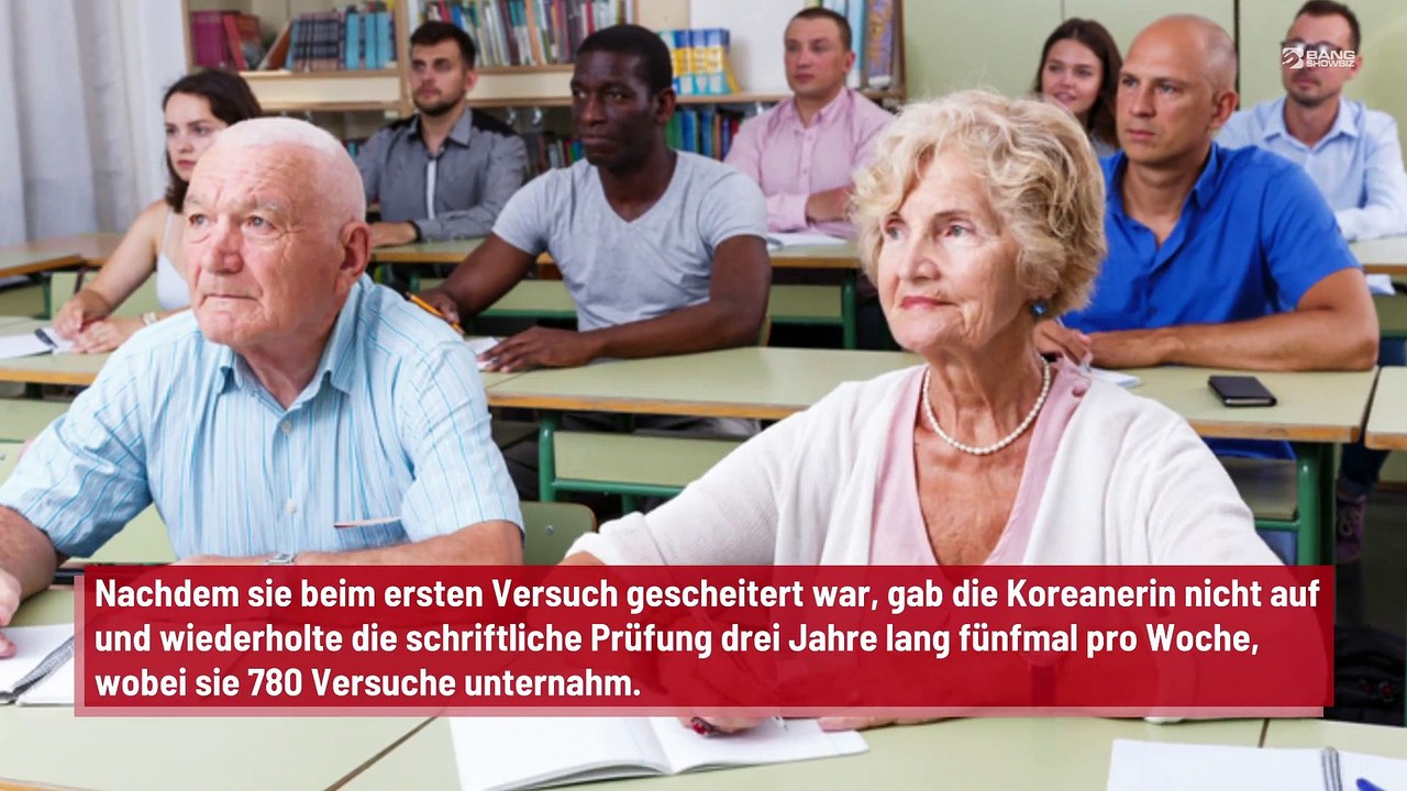 Eine Frau macht nach 960 Versuchen endlich ihren Führerschein