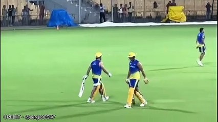 IPL 2023 _ MS Dhoni Massive Six in CSK Practice Match _ CSK Practice Match LIVE