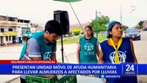 ADRA Perú presenta unidad móvil de ayuda humanitaria para llevar almuerzo a afectados por las lluvias