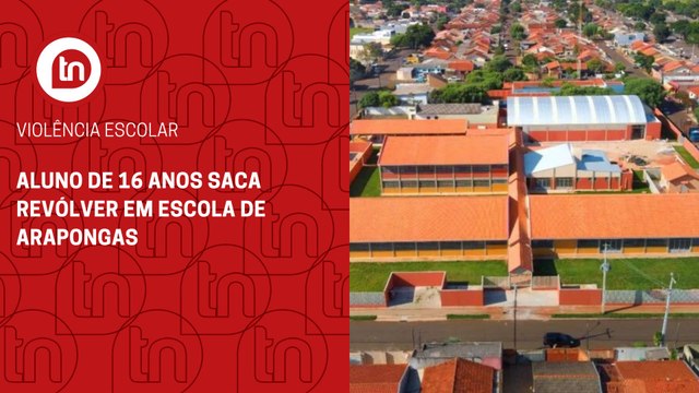 Aluno de 16 anos saca revólver em escola de Arapongas