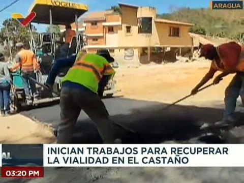 Aragua | Más de 2 mil toneladas de asfaltos son colocadas en las principales vía de El Castaño