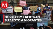 En CdMx, organizaciones protestan por la tragedia del INM Cd. Juárez,piden destituir a funcionarios