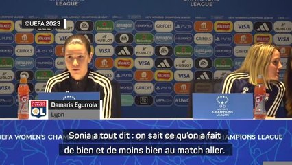 Quarts - Egurrola (OL) : "Ne pas changer grand-chose par rapport au match aller"