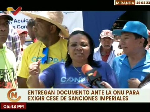 Pescadores y productores acuícolas entregan documento ante la ONU para exigir cese de las sanciones