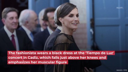 Queen Letizia Shows Off Muscles In Stunning Dress!